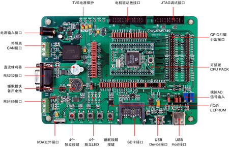 周立功ARM开发板:EasyARM5749ARM开发套件