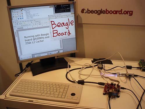 beagleboard在 Linux 系统下运行an X server的情形!